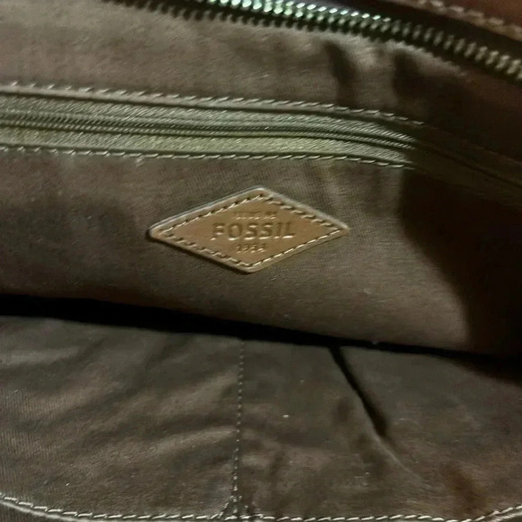 Fossil emma multicolor patch work pebbled tote handbag - Picture 7 of 7